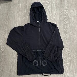 ALO Yoga Airwave Black Windbreaker Jacket